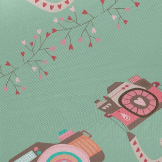 Pink Love SLR Camera Twill