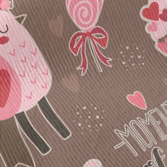 Wreath Decoration Bird Standard Corduroy