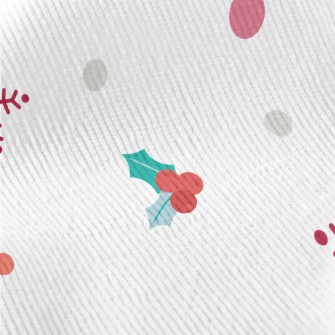 Christmas Berry Snowflakes Standard Corduroy