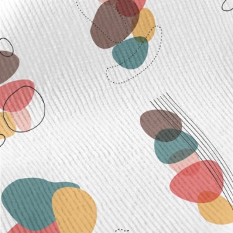 Abstract Color Block Dotted Li Standard Corduroy