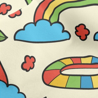 Cartoon Color Rainbow Micro Fleece