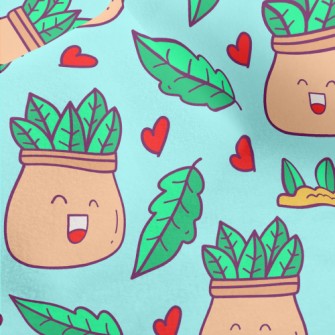 Laughing Potted Plants Micro Fleece