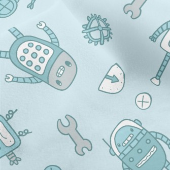 Smiling Robot Micro Fleece