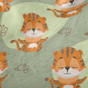 Meditation Sitting Tiger Minky