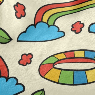Cartoon Color Rainbow Minky