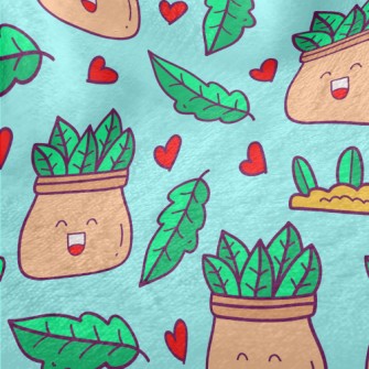Laughing Potted Plants Minky