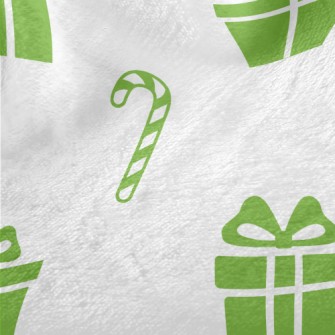 Candy Cane Gift Box Minky
