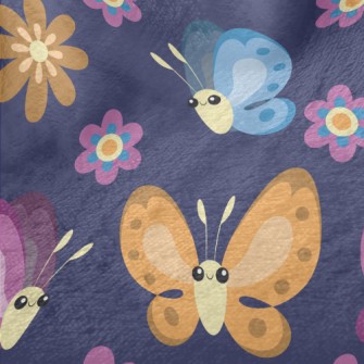 Big-eyed Playful Butterfly Minky