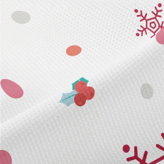 Christmas Berry Snowflakes Piqué