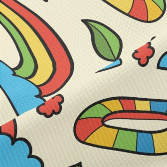 Cartoon Color Rainbow Piqué