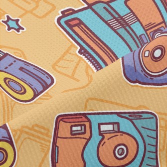 Retro Polaroid Camera Piqué