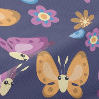 Big-eyed Playful Butterfly Piqué