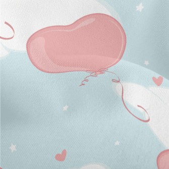 Love Balloons Flying To The Sk Lightweight Performance Linen