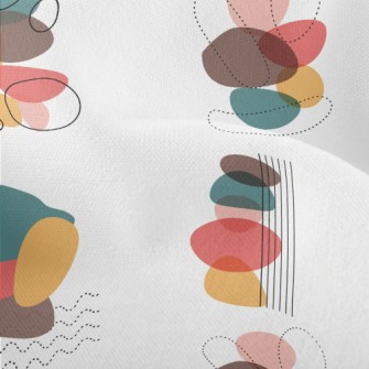 Abstract Color Block Dotted Li Lightweight Performance Linen