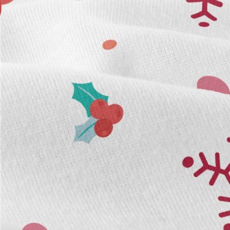 Christmas Berry Snowflakes Modern Jersey