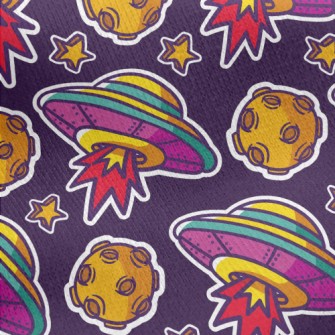 Asteroid UFO Jersey Backed Fleece