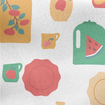 Beautiful Patterned Target Pla Jersey Backed Fleece