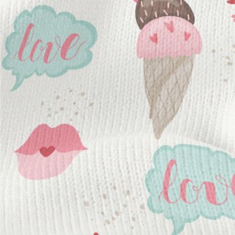 Alarm Clock Ice Cream Butterfl Stretch Jersey