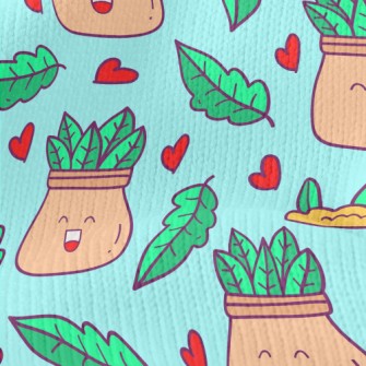 Laughing Potted Plants Stretch Jersey