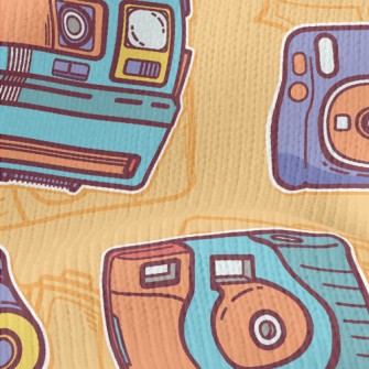 Retro Polaroid Camera Stretch Jersey