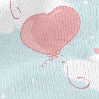Love Balloons Flying To The Sk Stretch Jersey