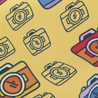 Cartoon Point-and-shoot Camera Midweight Cotton Poplin