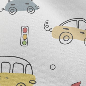 Cartoon Car Traffic Lights Chiffon