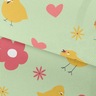 Chicks And Flowers Waterproof Oxford
