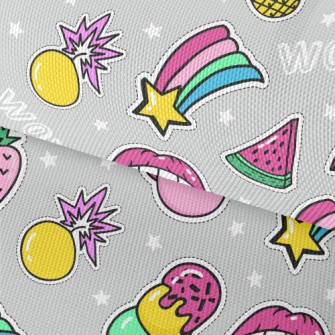 Colorful Ice Cream Watermelon  Waterproof Oxford