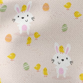 Cartoon Bunny And Chicken Waterproof Canvas