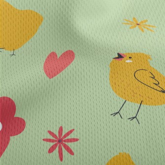 Chicks And Flowers Athletic Mesh Flat Back