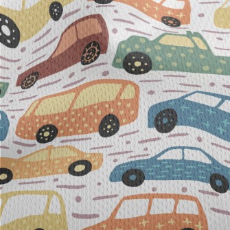 Geometric Decorative Car Athletic Mesh Flat Back
