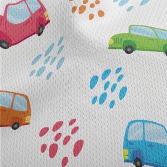 Colorful Mercedes Benz Cars Athletic Mesh Flat Back
