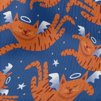 Smiling Angel Cat Terry