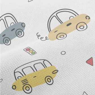 Cartoon Car Traffic Lights Performance Linen