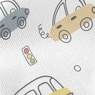 Cartoon Car Traffic Lights Standard Corduroy