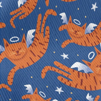 Smiling Angel Cat Standard Corduroy