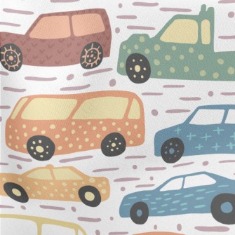 Geometric Decorative Car Stretch Ponte