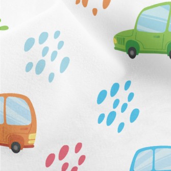 Colorful Mercedes Benz Cars Micro Fleece