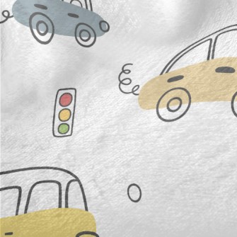 Cartoon Car Traffic Lights Minky