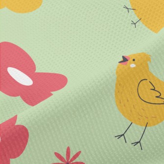 Chicks And Flowers Piqué
