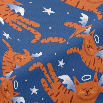 Smiling Angel Cat Piqué