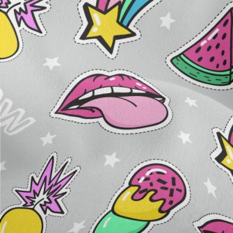 Colorful Ice Cream Watermelon  Lightweight Performance Linen
