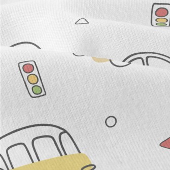 Cartoon Car Traffic Lights Modern Jersey