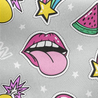 Colorful Ice Cream Watermelon  Jersey Backed Fleece