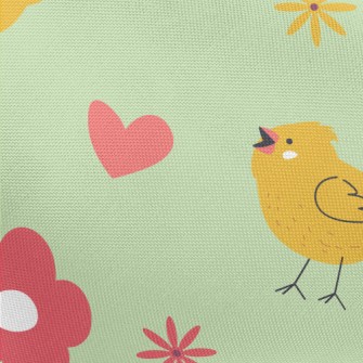 Chicks And Flowers Pongee