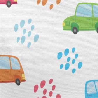 Colorful Mercedes Benz Cars Pongee