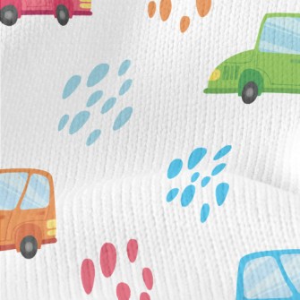 Colorful Mercedes Benz Cars Stretch Jersey