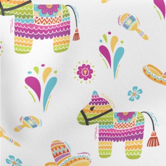 Mexican Rainbow Horse Lightweight Cotton Poplin