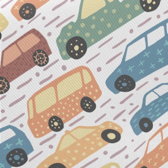Geometric Decorative Car Midweight Cotton Poplin